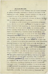 En el New York Times  [manuscrito] Matilde Ladrón de Guevara.