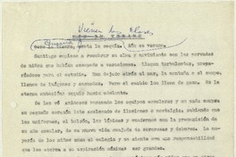 Vienen las clases  [manuscrito] Matilde Ladrón de Guevara.