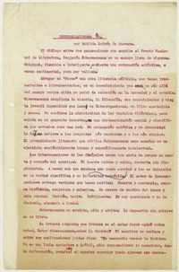Interrogaciones: 94  [manuscrito] Matilde Ladrón de Guevara.