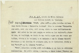Una  [manuscrito] Matilde Ladrón de Guevara.