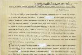 Sybila en Cantogrande  [manuscrito] Mario Ferrero.