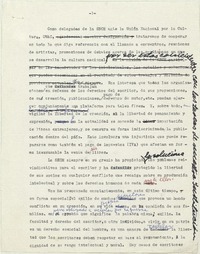 Como delegadas de la Sech...  [manuscrito] Matilde Ladrón de Guevara.