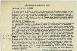 Otras cartas de María de la Cruz  [manuscrito] Transcripción de Matilde Ladrón de Guevara.