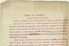¡Pulsen las guitarras!  [manuscrito] Matilde Ladrón de Guevara.