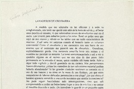 Lavaderos de oro barra  [manuscrito] Matilde Ladrón de Guevara.