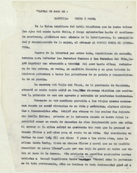[Textos acerca de Gabriela]  [manuscrito] Matilde Ladrón de Guevara.