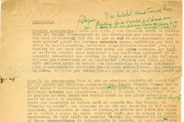 Leyendario  [manuscrito] Oreste Plath.