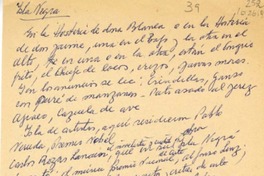 Isla Negra  [manuscrito] Oreste Plath.