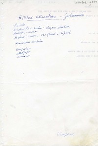 Folklore alimentario  [manuscrito] Oreste Plath.