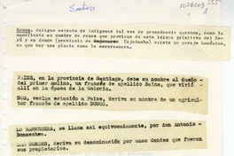 [Toponimia]  [manuscrito] Oreste Plath.