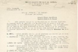 Comidas Populares del Uruguay : Informe preliminar [manuscrito] Manuel Viera Fernández e Isabel Warren de Viera.