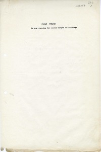 Casas viejas : Lo que cuentan las casas viejas de Santiago [manuscrito] Oreste Plath.