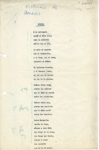 Villancicos de América  [manuscrito] Recopilado y transcrito por Oreste Plath.