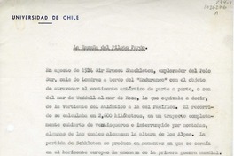 La hazaña del piloto Pardo  [manuscrito] Oreste Plath.