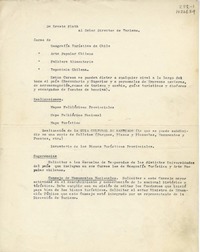 [Carta] [1975], [Santiago, Chile] [al] Director de Turismo  [manuscrito] Oreste Plath.