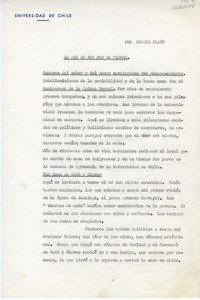 Lo que se fue con el tiempo  [manuscrito] Oreste Plath.