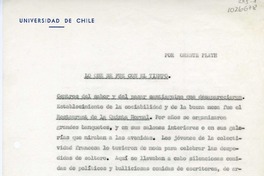 Lo que se fue con el tiempo  [manuscrito] Oreste Plath.