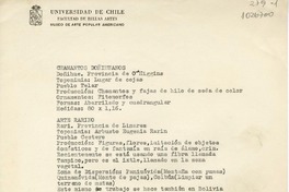 [Folklore chileno]  [manuscrito] Oreste Plath.