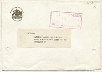 [Tarjeta] 1990 diciembre, Santiago, Chile [a] Matilde Ladrón de Guevara  [manuscrito] Patricio Aylwin Azócar.