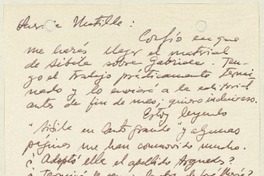 [Tarjeta] 1992 agosto 8, Santiago, Chile [a] Matilde Ladrón de Guevara  [manuscrito] Virginia Vidal.