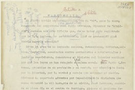 Manifiesto  [manuscrito] [por] Varios autores.