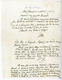 [Carta] 1945 Abril 5, San Francisco, California [a] Consuelo  [manuscrito] Juan Guzmán Cruchaga.