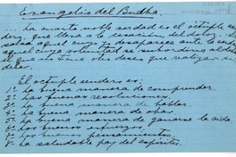 [Tarjetas de estudio]  [manuscrito] Gabriela Mistral.