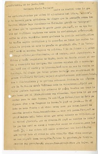 [Carta] 1953 junio 26, Antofagasta [a] Mario Ferrero  [manuscrito] Andrés Sabella.