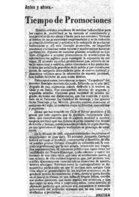 Tiempo de Promociones Antes y ahora