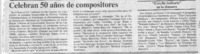Celebran 50 años de compositores