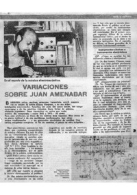 Variaciones sobre Juan amenabar En el mundo de la música electroacústica