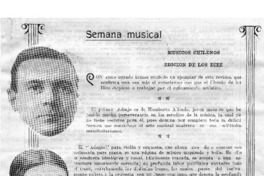 Semana Musical Musicos Chilenos