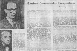 Nuestros desconocidos compositores