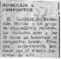 Homenaje a Compositor