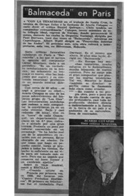 "Balmaceda" en París