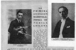 La primera audición radiotelefónica de música chilena