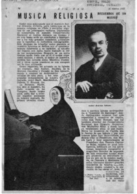 Música Religiosa Recuerdos de un músico