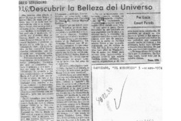 Descubrir la Belleza del Universo David Serendero