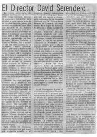 El Director David Serendero