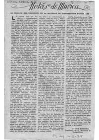 Notas de Música Al margen del concierto de la Sociedad de Compositores Nacionales