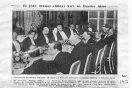 El gran músico chileno Soro en Buenos Aires