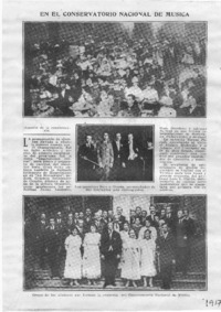 En el Conservatorio Nacional de Música