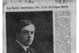 La suite sinfónica N. 2 de Enrique Soro