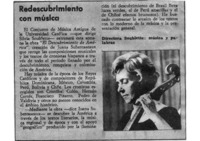 Redescubrimiento con música