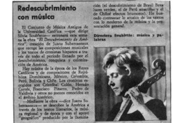 Redescubrimiento con música