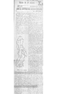 Con el compositor Acario Cotapos