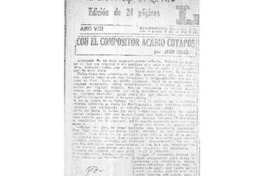 Con el compositor Acario Cotapos