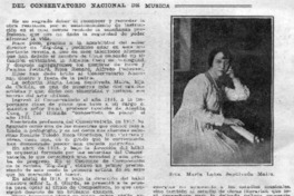 Del Conservatorio Nacional de Música