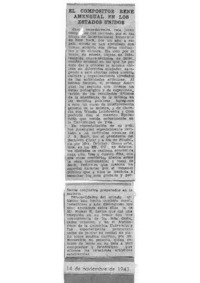 El compositor René Amengual en los Estados Unidos