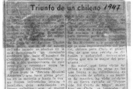 Triunfo de un chileno